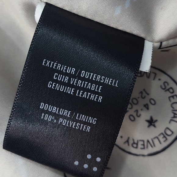 Soia & Kyo Glenna Leather Jacket in Black Size Small - Picture 9 of 9